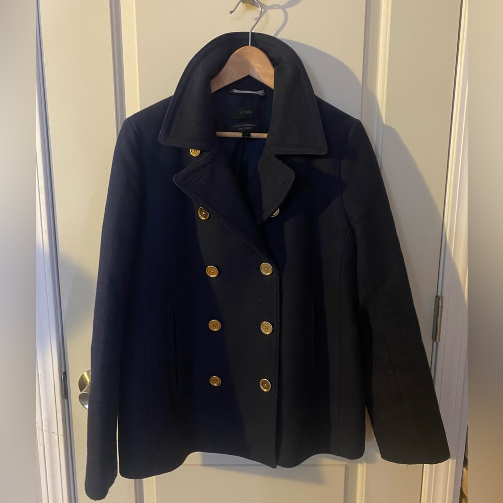 J.CREW ANDOVER PEACOAT IN ITALIAN WOOL